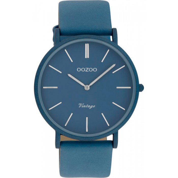 OOZOO Τimepieces Limited Ρολόι Μπλε Σκούρο Δερμάτινο Λουράκι C9884 OOZOO Τimepieces Limited Ρολόι Μπλε Σκούρο Δερμάτινο Λουράκι C9884