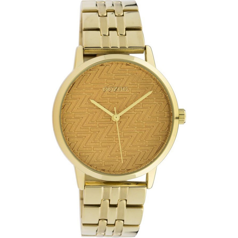 OOZOO Timepieces Ρολόι Γυναικείο Χρυσό Μπρασελέ Ανοξείδωτο Ατσάλι C10557