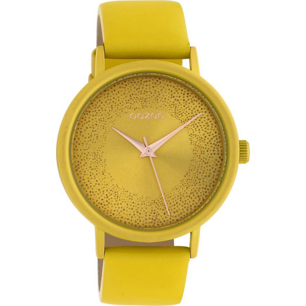 OOZOO Timepieces Women's Watch Yellow Leather Strap C10577