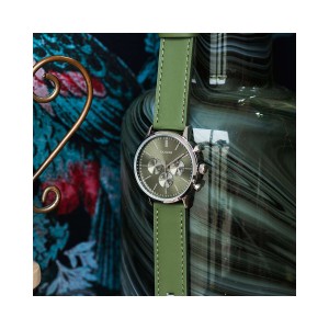 OOZOO Timepieces  Men's Watch Green Leather Strap C10596