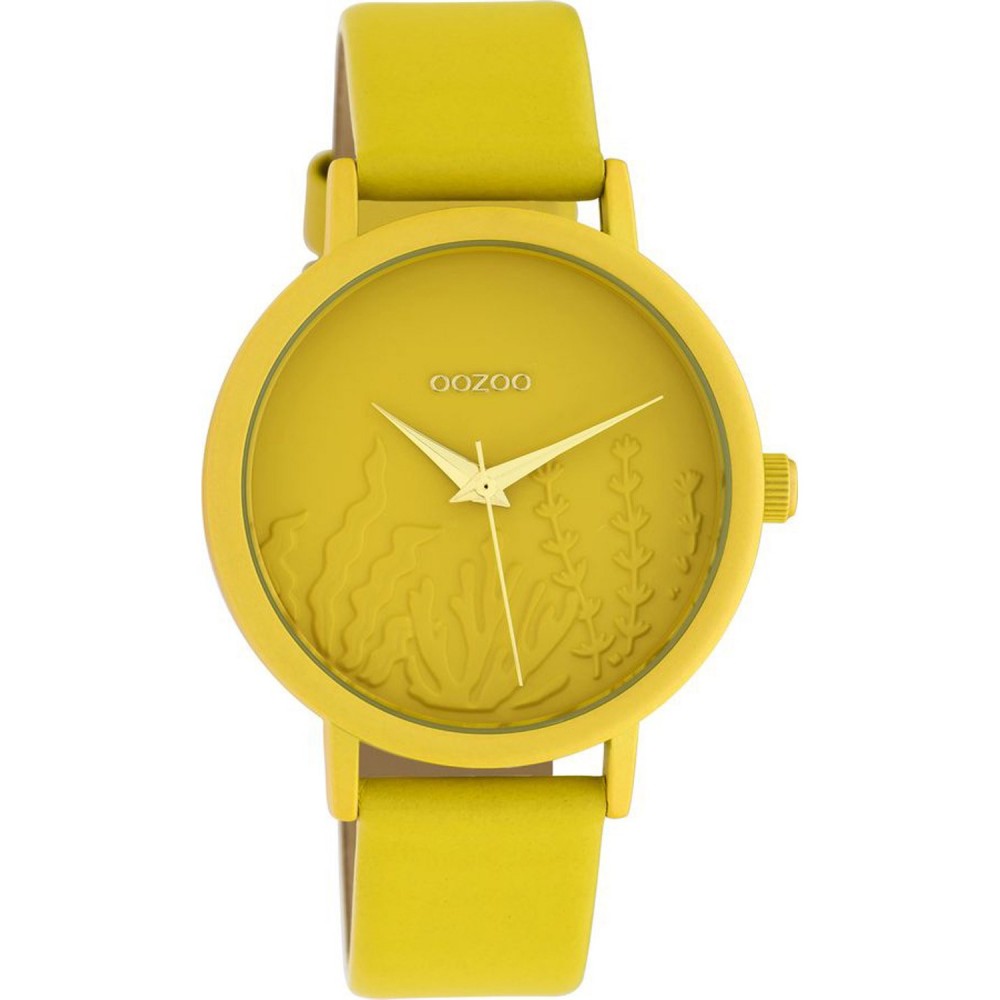 OOZOO Timepieces Women's Watch Yellow Leather Strap C10602