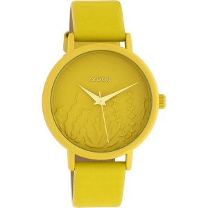 OOZOO Timepieces Women's Watch Yellow Leather Strap C10602