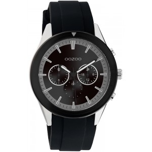 OOZOO Timepieces Men's Watch Black Rubber Strap C10849