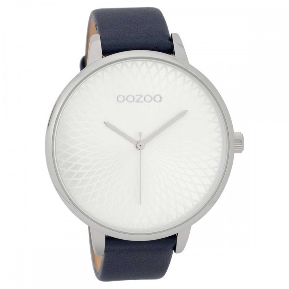OOZOO V Ρολόι Γυναικείο Μπλε Δερμάτινο Λουράκι C9728