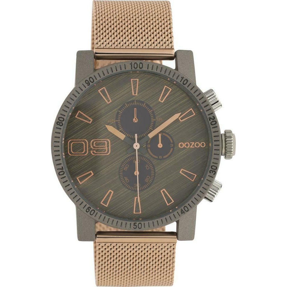 OOZOO Timepieces Ρολόι Ανδρικό Ροζ Χρυσό Mesh μεταλλικό Μπρασελέ C10685 OOZOO Timepieces Ρολόι Ανδρικό Ροζ Χρυσό Mesh μεταλλικό Μπρασελέ C10685