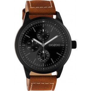 OOZOO Timepieces  Men's Watch Brown Leather Strap C10908