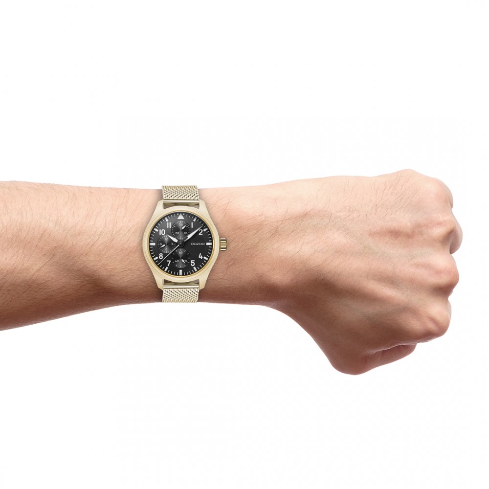 OOZOO Timepieces Ρολόι Ανδρικό Επιχρυσωμένο Μεταλλικό Μπρασελέ C10959 OOZOO Timepieces Ρολόι Ανδρικό Επιχρυσωμένο Μεταλλικό Μπρασελέ C10959