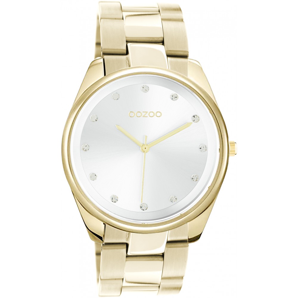 OOZOO Timepieces Ρολόι Γυναικείο Επιχρυσωμένο Μεταλλικό Μπρασελέ  C10962
