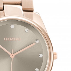 OOZOO Timepieces Women's Watch Rose Gold Metallic Bracelet C10963