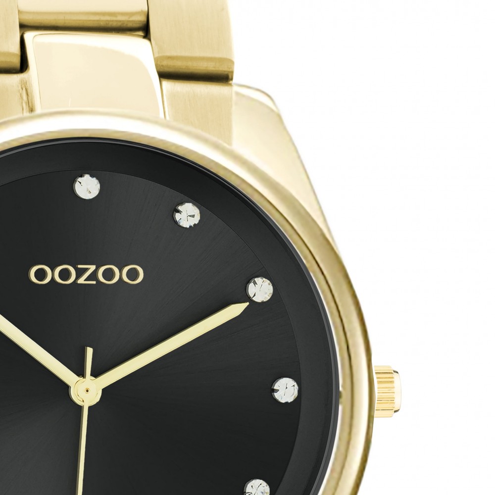 OOZOO Timepieces Ρολόι Γυναικείο Επιχρυσωμένο Μεταλλικό Μπρασελέ  C10965