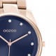 OOZOO Timepieces Ρολόι Γυναικείο Ροζ Επιχρυσωμένο Μεταλλικό Μπρασελέ  C10967