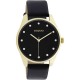 OOZOO Timepieces Ρολόι Γυναικείο Μαύρο Δερμάτινο Λουράκι C11049
