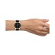 OOZOO Timepieces Ρολόι Γυναικείο Μαύρο Δερμάτινο Λουράκι C11049