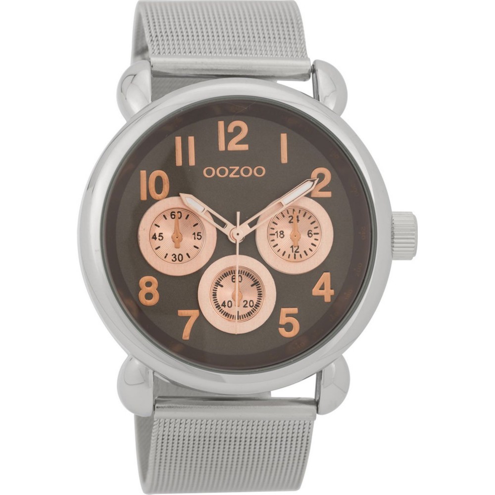 OOZOO Ρολόι Unisex Ασημί Mesh Μεταλλικό Μπρασελέ C9613 OOZOO Ρολόι Unisex Ασημί Mesh Μεταλλικό Μπρασελέ C9613