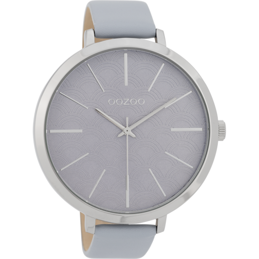 OOZOO Timepieces Ρολόι Γυναικείο λιλά Δερμάτινο Λουράκι C9677