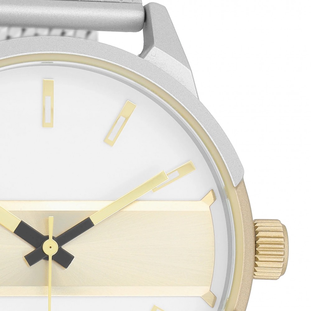 OOZOO Ρολόι Unisex Ασημί Ανοξείδωτο Ατσάλι Mesh Μπρασελέ C11106