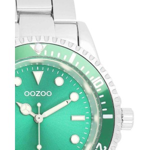 OOZOO Timepieces Ρολόι Γυναικείο Ασημί Ανοξείδωτο Ατσάλι μπρασελέ C11146