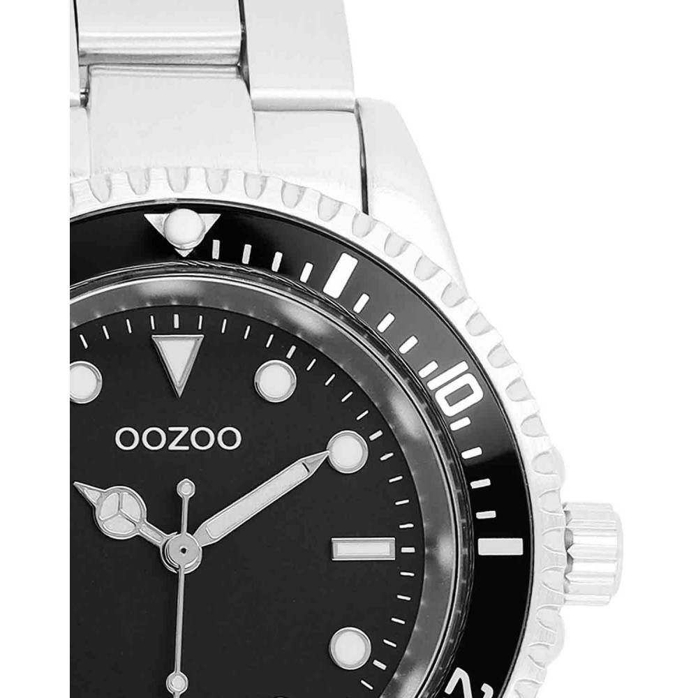 OOZOO Timepieces Ρολόι Γυναικείο Ασημί Ανοξείδωτο Ατσάλι μπρασελέ C11147