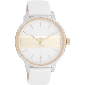OOZOO Timepieces Ρολόι Γυναικείο Λευκό Δερμάτινο Λουράκι C11150
