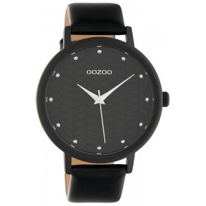 OOZOO Timepieces Women's Watch Black Leather Strap C10659