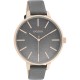 OOZOO Timepieces Ρολόι Γυναικείο Γκρι Δερμάτινο Λουράκι C11033 