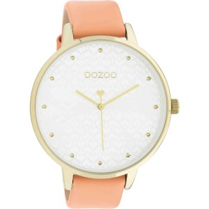 OOZOO Timepieces Ρολόι Γυναικείο Πορτοκαλί Δερμάτινο Λουράκι C11036