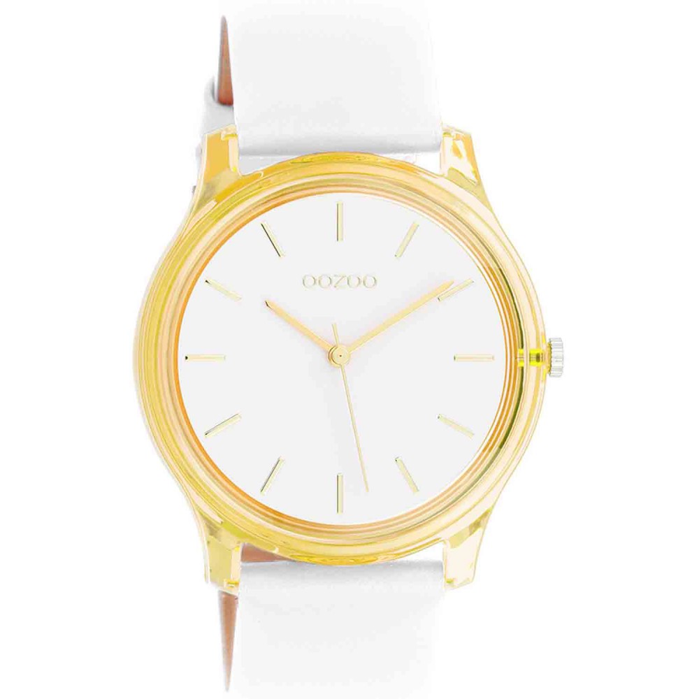 OOZOO Timepieces Ρολόι Γυναικείο Λευκό Δερμάτινο Λουράκι C11136 OOZOO Timepieces Ρολόι Γυναικείο Λευκό Δερμάτινο Λουράκι C11136