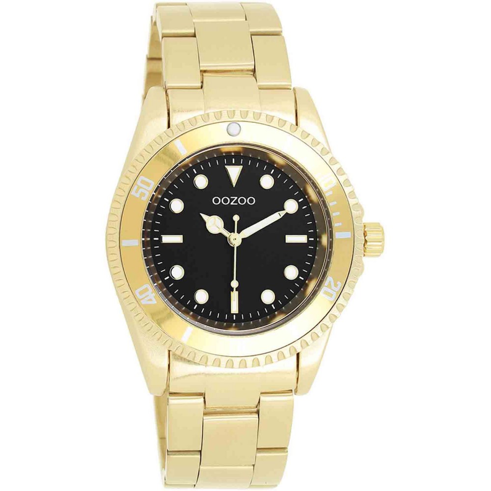 OOZOO Timepieces Ρολόι Γυναικείο Επιχρυσωμένο Ανοξείδωτο Ατσάλι μπρασελέ C11148
