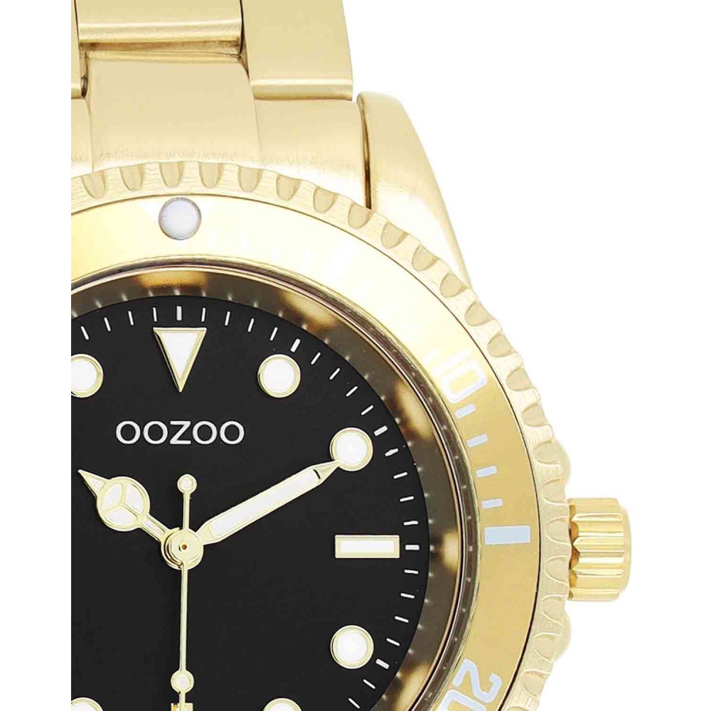 OOZOO Timepieces Ρολόι Γυναικείο Επιχρυσωμένο Ανοξείδωτο Ατσάλι μπρασελέ C11148