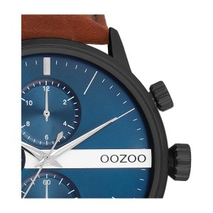 OOZOO Timepieces Ρολόι Ανδρικό Καφέ Δερμάτινο Λουράκι C11222