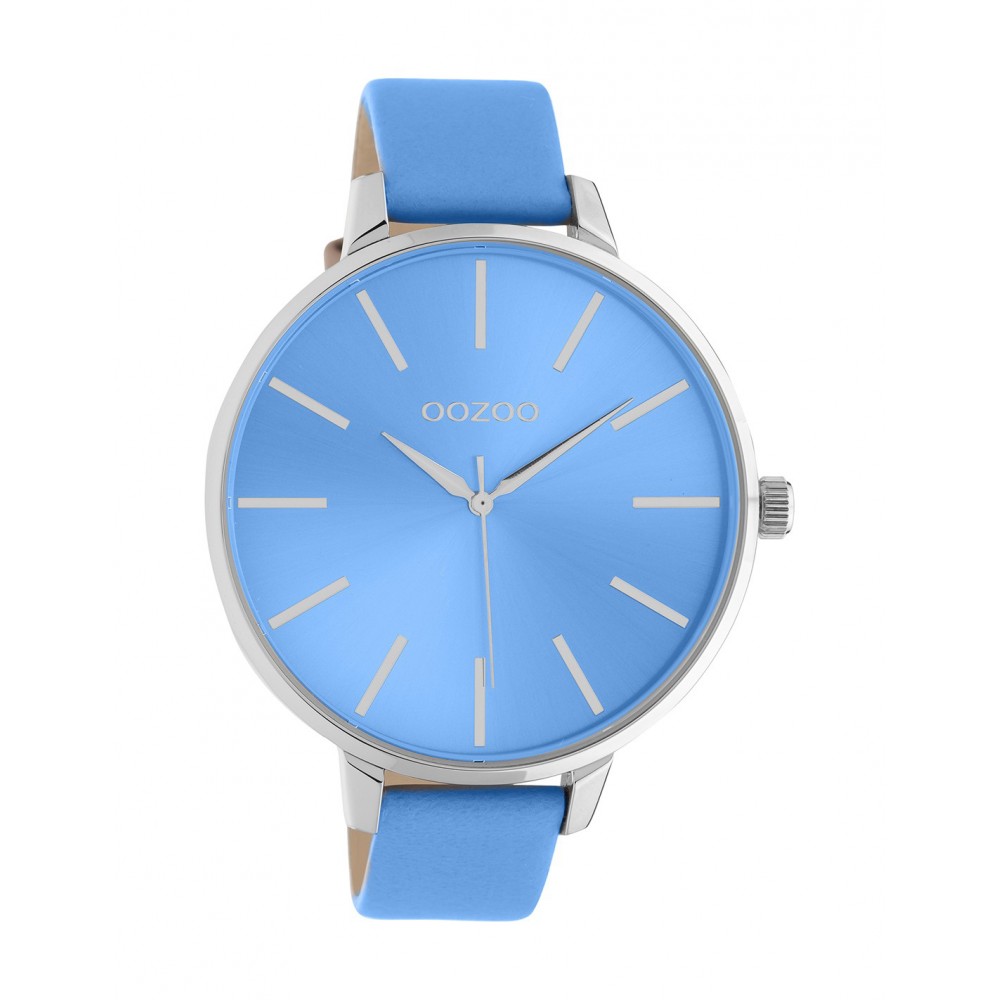 OOZOO Timepieces Ρολόι Γυναικείο Μπλε Δερμάτινο Λουράκι C10982