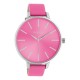OOZOO Timepieces Ρολόι Γυναικείο Ροζ Δερμάτινο Λουράκι C10984