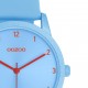 OOZOO Timepieces Ρολόι Γυναικείο Γαλάζιο Δερμάτινο Λουράκι C11168