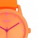 OOZOO Timepieces Ρολόι Γυναικείο Πορτοκαλί Δερμάτινο Λουράκι C11171