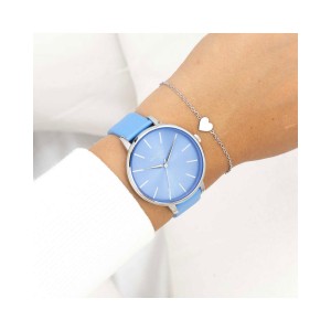 OOZOO Timepieces Woman's Watch Blue Leather Strap C11296