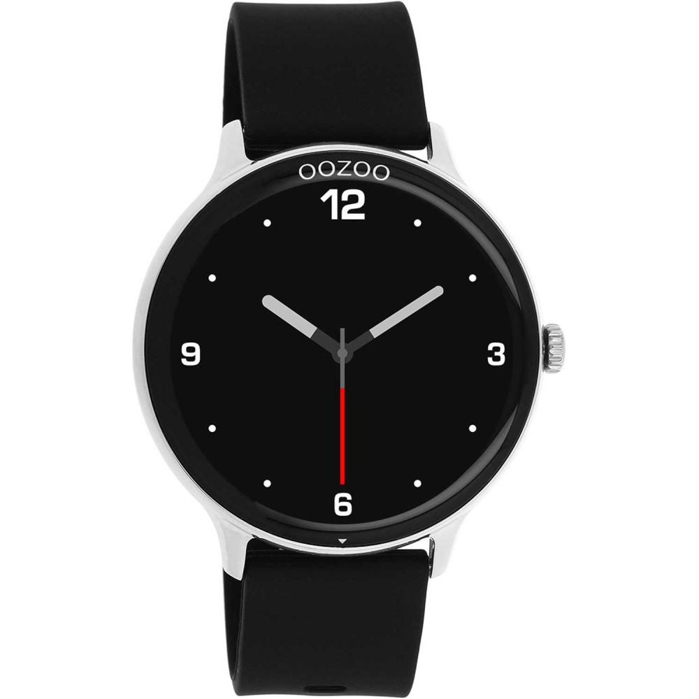 OOZOO Timepieces Smartwatch Mαύρο Καουτσούκ λουράκι Q00130