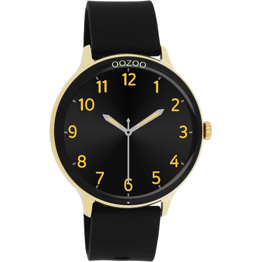 OOZOO Timepieces Smartwatch Μαύρο Καουτσούκ λουράκι Q00132