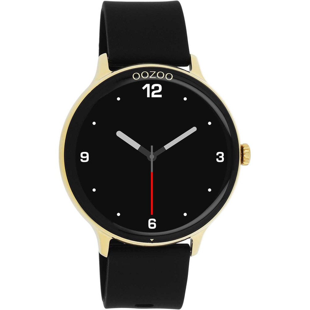 OOZOO Timepieces Smartwatch Μαύρο Καουτσούκ λουράκι Q00132
