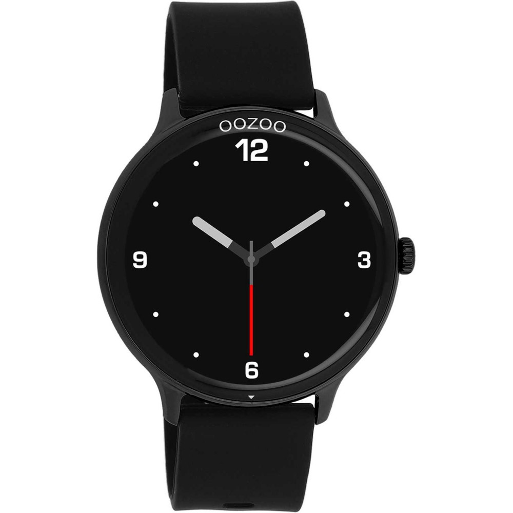 OOZOO Timepieces Smartwatch Μαύρο Καουτσούκ λουράκι Q00134