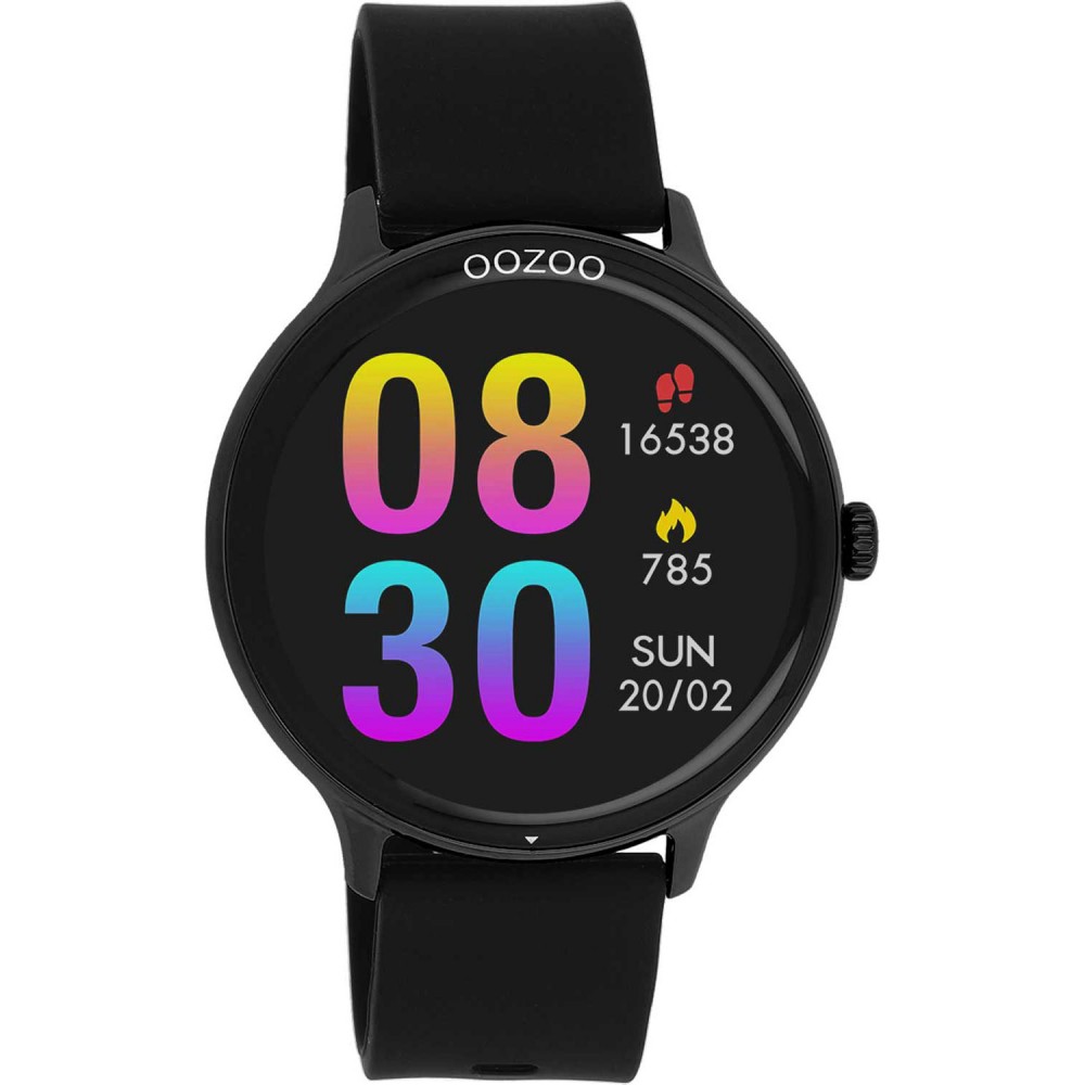 OOZOO Timepieces Smartwatch Μαύρο Καουτσούκ λουράκι Q00134