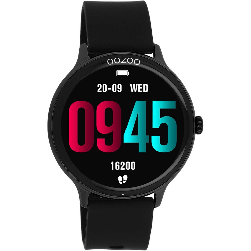 OOZOO Timepieces Smartwatch Μαύρο Καουτσούκ λουράκι Q00134