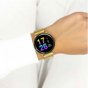 OOZOO Timepieces Smartwatch Επιχρυσωμένο Ανοξείδωτο Ατσάλι Μπρασελέ Q00136