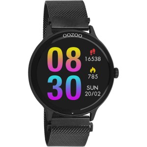 OOZOO Timepieces Smartwatch Mαύρο Ανοξείδωτο Ατσάλι Μπρασελέ Q00139