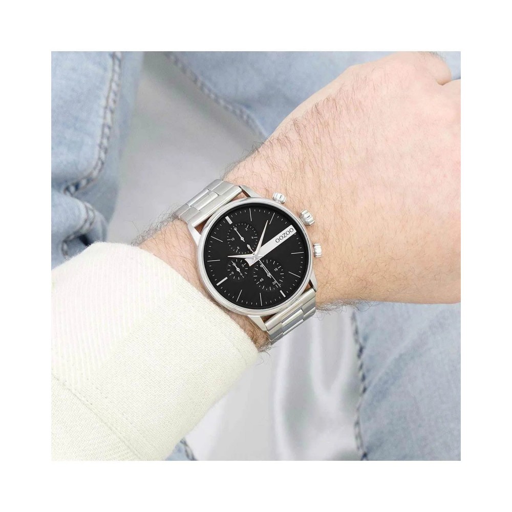 OOZOO Timepieces Ρολόι Ασημί Ανοξείδωτο Ατσάλι μπρασελέ C11511