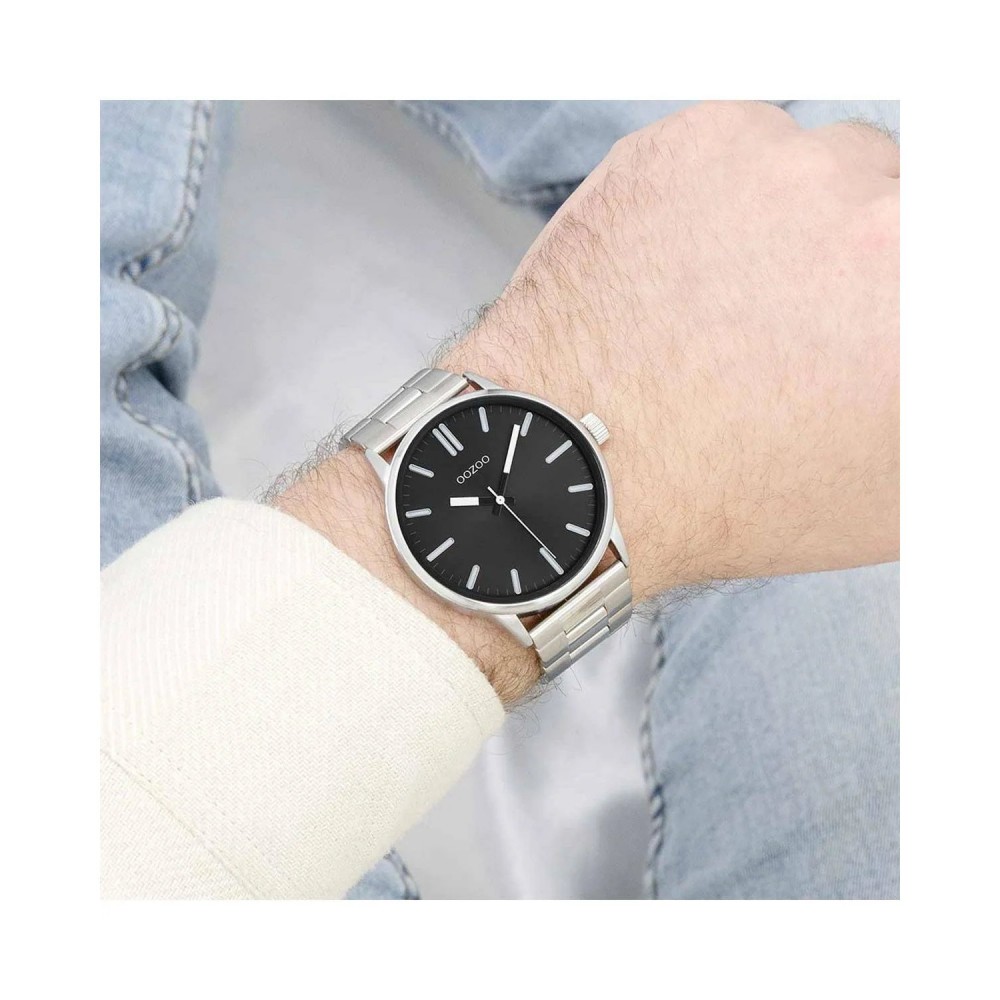 OOZOO Timepieces Ρολόι Ασημί Ανοξείδωτο Ατσάλι μπρασελέ C11514