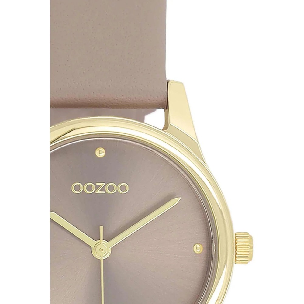 OOZOO Vintage Ρολόι Γυναικείο Brown Δερμάτινο λουράκι C11625