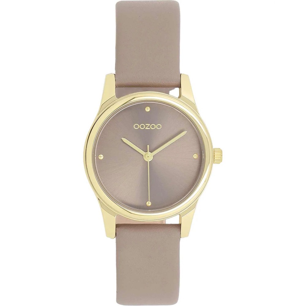 OOZOO Vintage Ρολόι Γυναικείο Brown Δερμάτινο λουράκι C11625