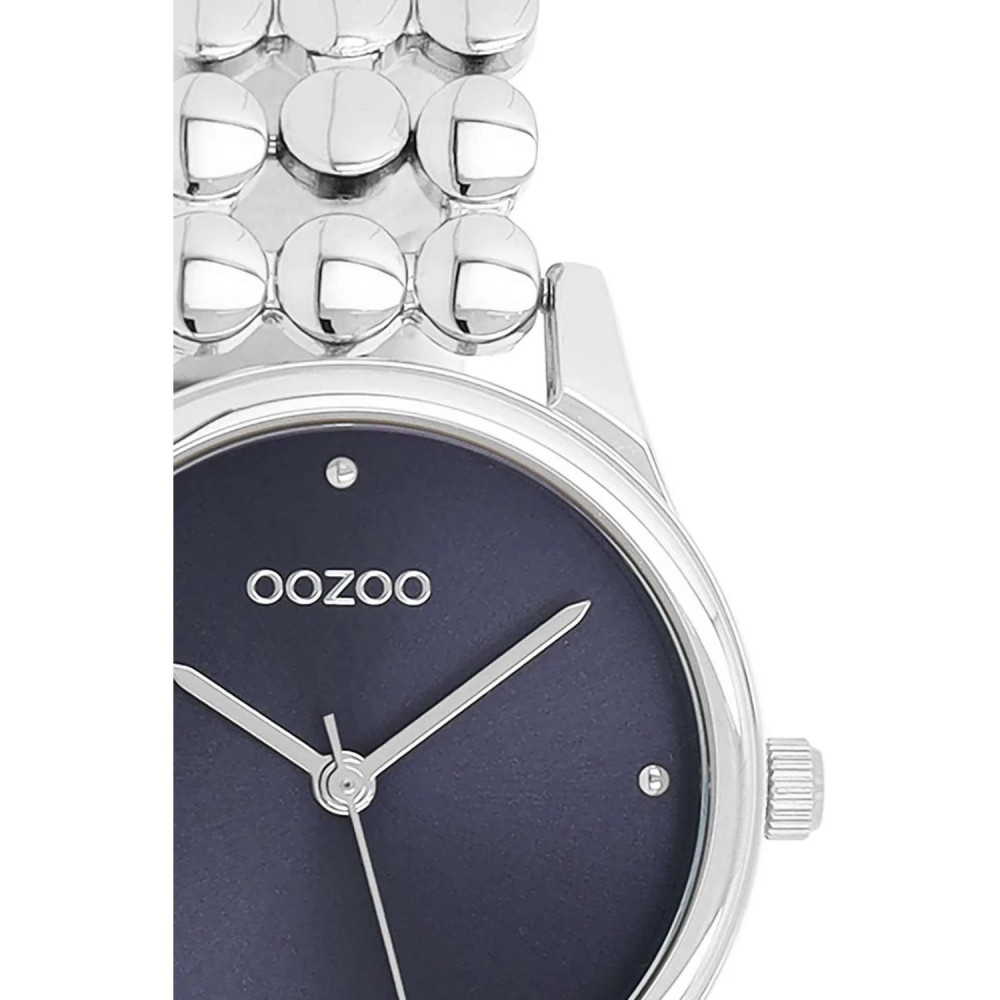 OOZOO Vintage Ρολόι Γυναικείο Ασημί Ανοξείδωτο Ατσάλι μπρασελέ C11630