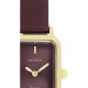 OOZOO Vintage Ρολόι Γυναικείο Μπορντό Δερμάτινο λουράκι C20421