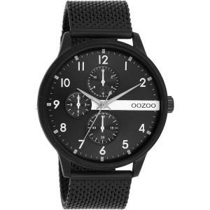 OOZOO Timepieces Ρολόι Μαύρο Μεταλλικό Μπρασελέ C11304